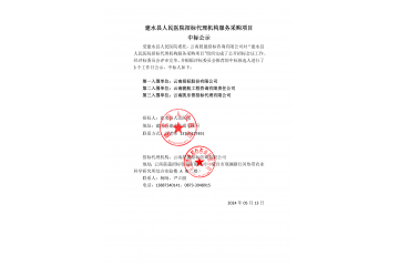 建水县人民医院招标代理机构服务采购项目中标公示